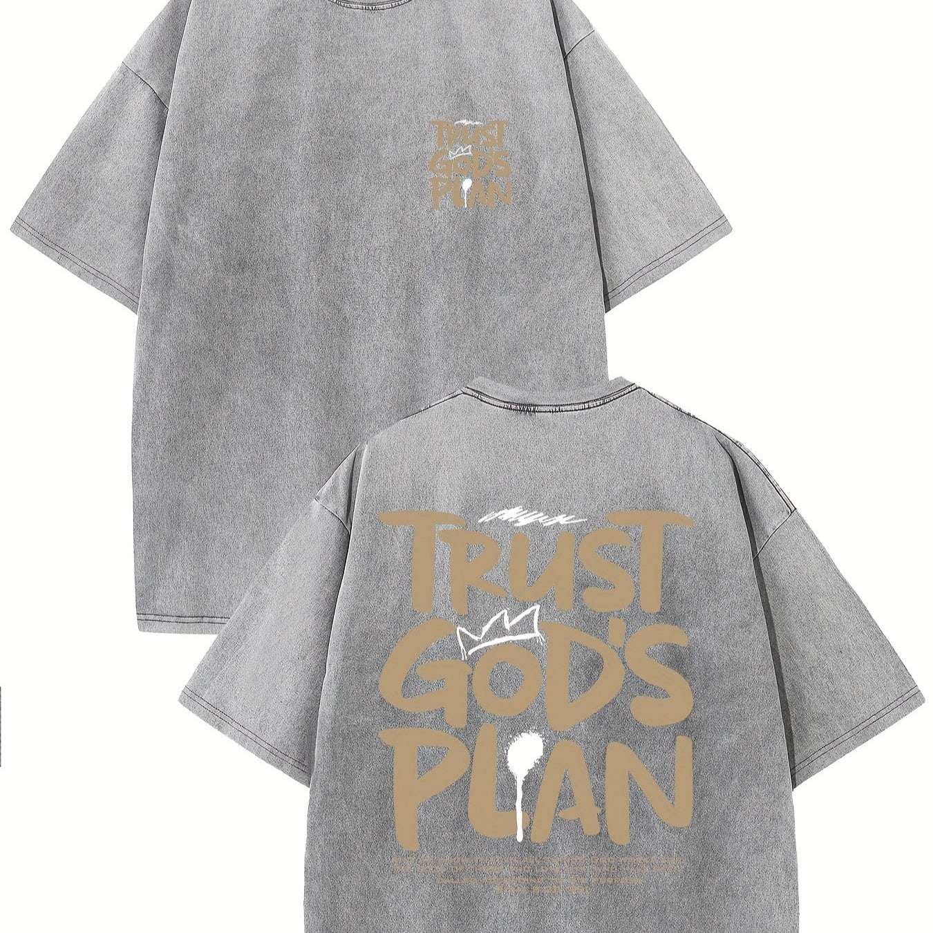 Retro Washed High Quality Cotton Pattern T-shirt