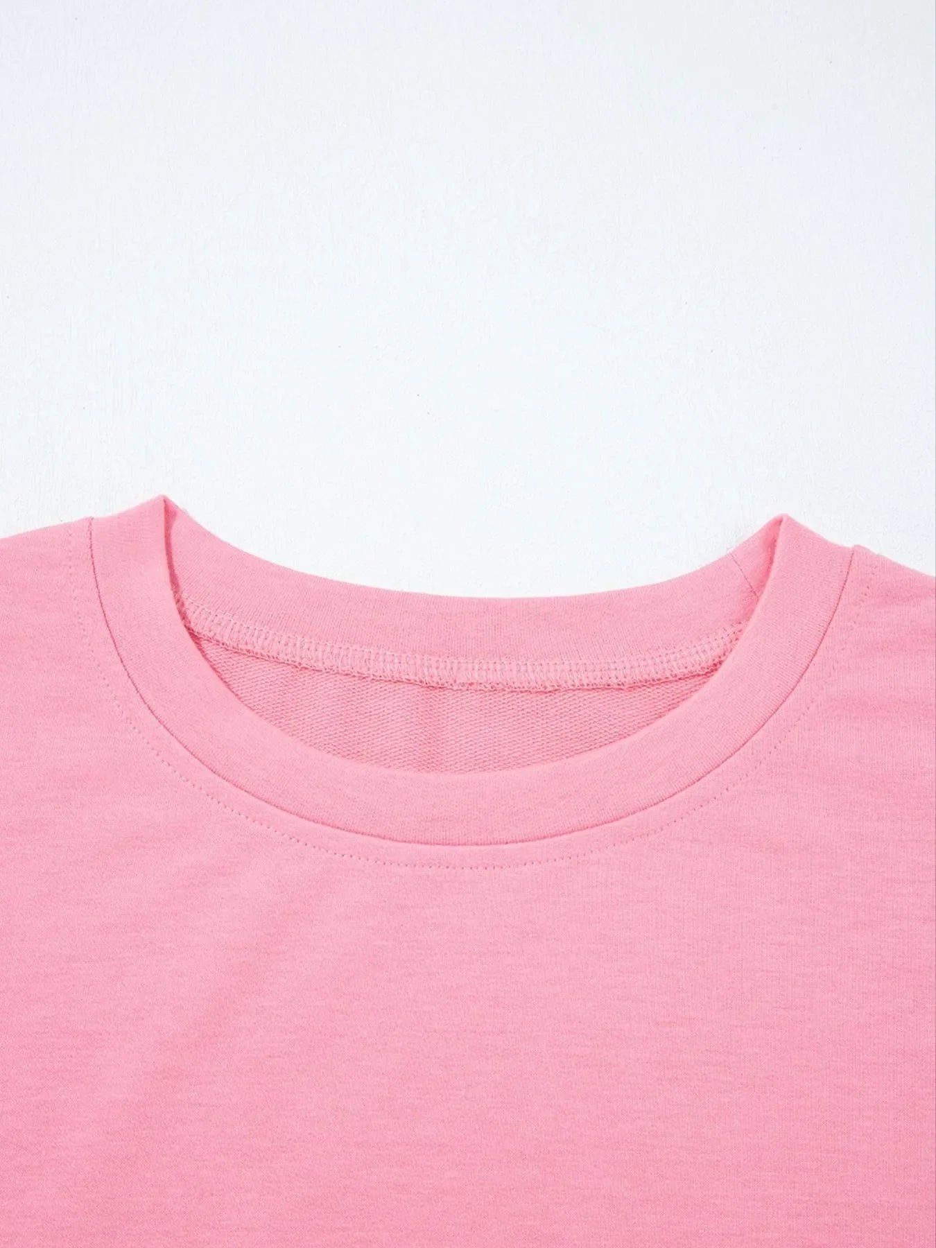 Lace Detail Flounce Sleeve Sweatshirt