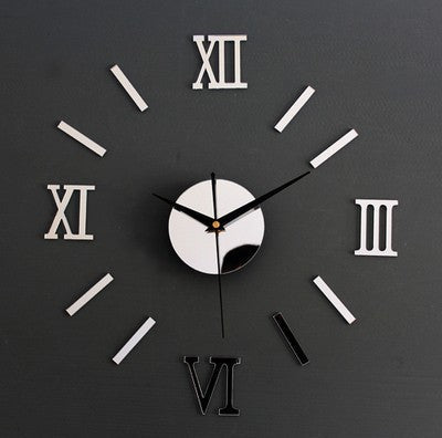 Creative acrylic wall clock, wall sticker clock, living room clock