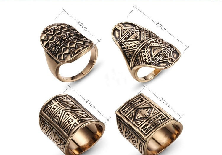 Vintage Ring Set - A set of 4 Family