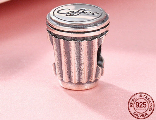 Coffee cup S925 pure beads