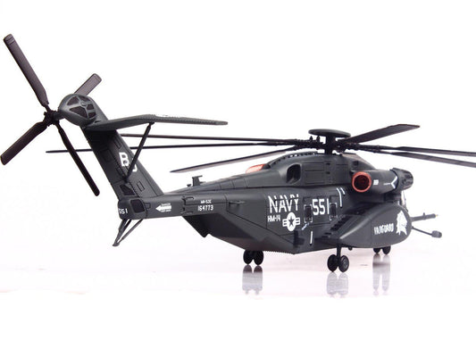 Sikorsky MH-53E Sea Dragon Helicopter "United States Navy Vanguard Tail Number 551" Dark Gray 1/72 Diecast Model by Panzerkampf