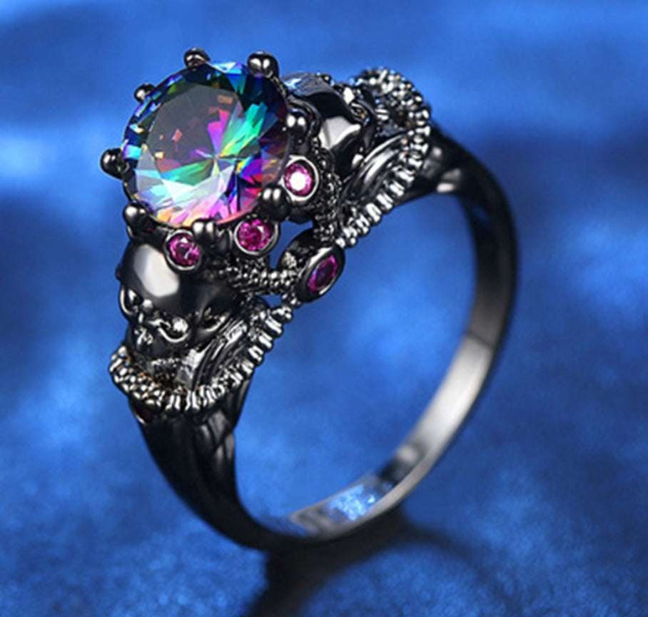 Vintage alloy set topaz jewelry