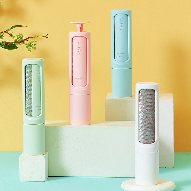 2-1 Reusable Pet Brush Lint Roller Portable Effective Self Cleaning Tool for Cat Dog Fur Hair Dust Removal Brush