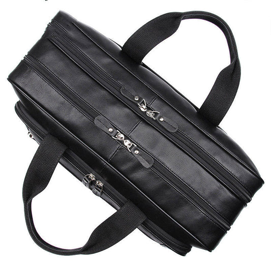 Leather Business Men's Large Handbag