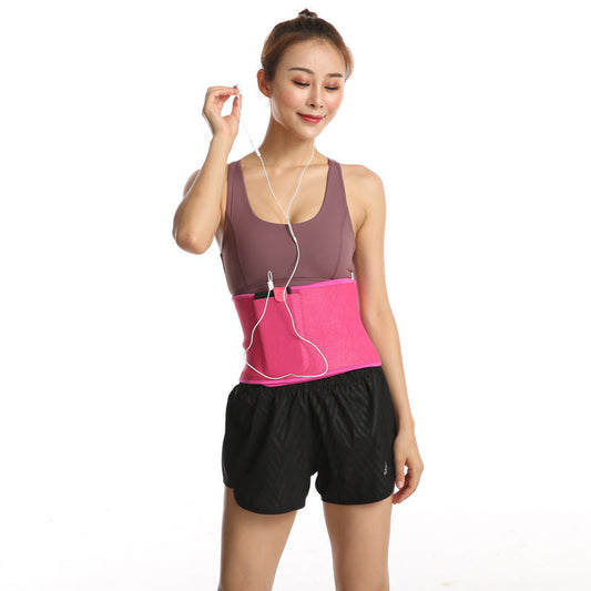 Sports Sweating Waistband Men And Women Fitness Belt Running Yoga Waist Abdomen Adjustable Belt Spot Order LOGO