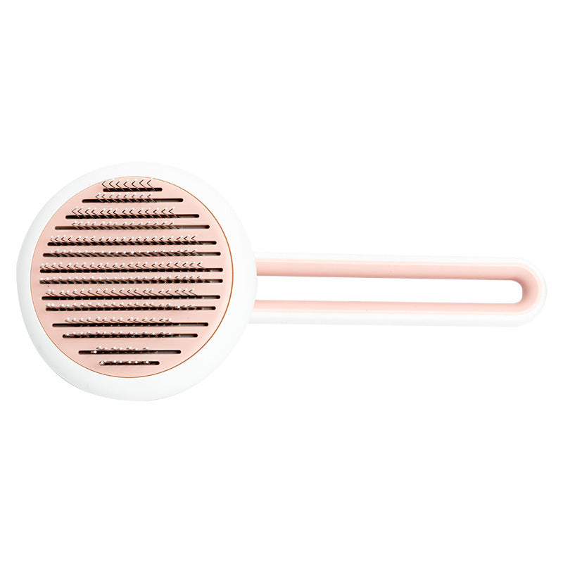 Pet Dog Cat Brush Grooming Tool Automatic Massage Comb Round Hair Brush For Cat Dog Pet Supplies