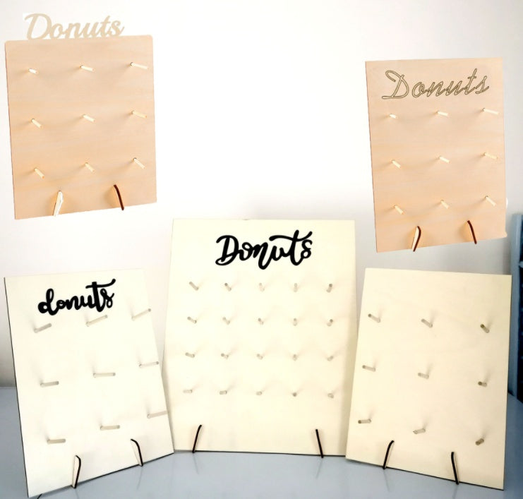 Wooden Donut Holder Wedding Supplies Decoration Birthday Party