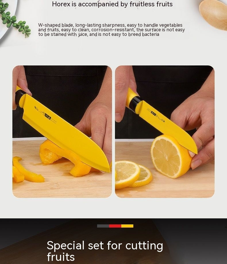 Stainless Steel Yellow Household Fruit Cutting Machine Kitchen Peel Knife Melon Portable
