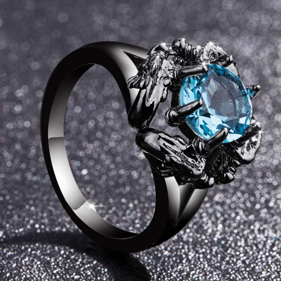 Vintage alloy set topaz jewelry