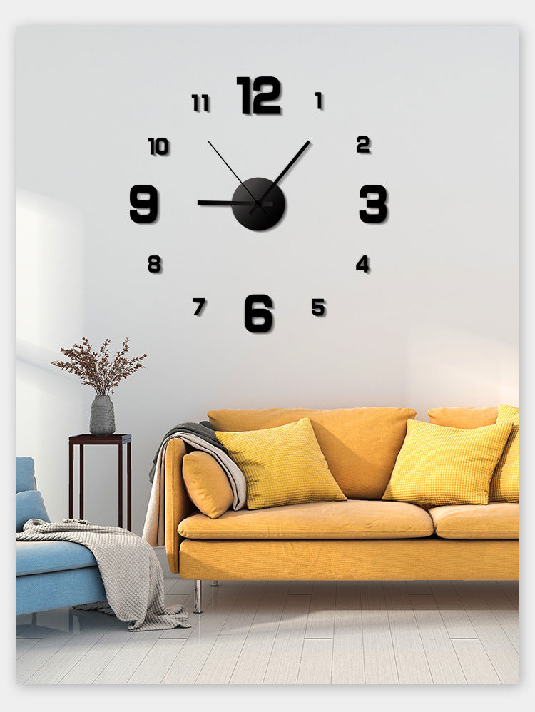 Luminous Creative Simple Wall Hanging Punch-free Clock