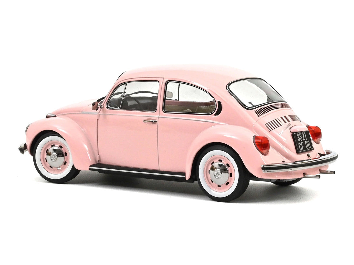 1973 Volkswagen 1303 Beetle Pastel Pink "New Baby Gift" 1/18 Diecast Model Car by Norev