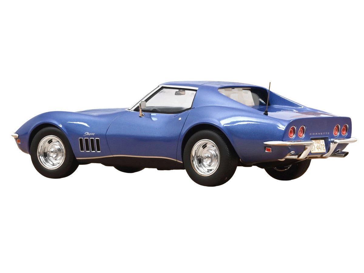 1969 Chevrolet Corvette Coupe Le Mans Blue Metallic with Blue Interior 1/18 Diecast Model Car by Norev