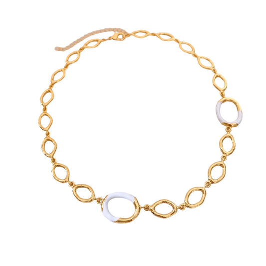 Hollow Bracelet Necklace And Earrings Suite
