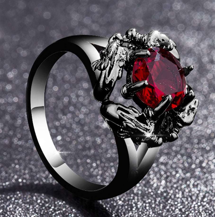 Vintage alloy set topaz jewelry