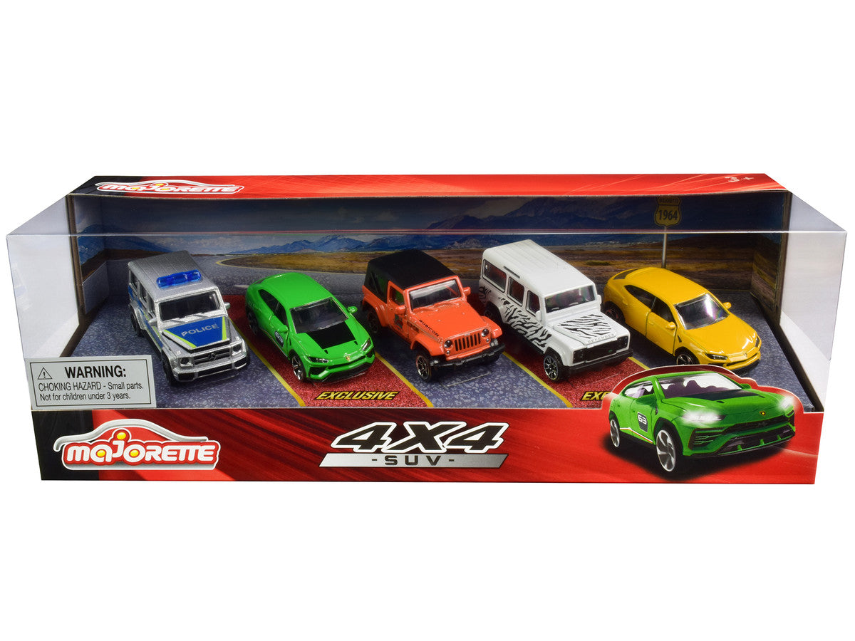 4x4 SUV Giftpack 5 piece Set 1/64 Diecast Model Cars by Majorette