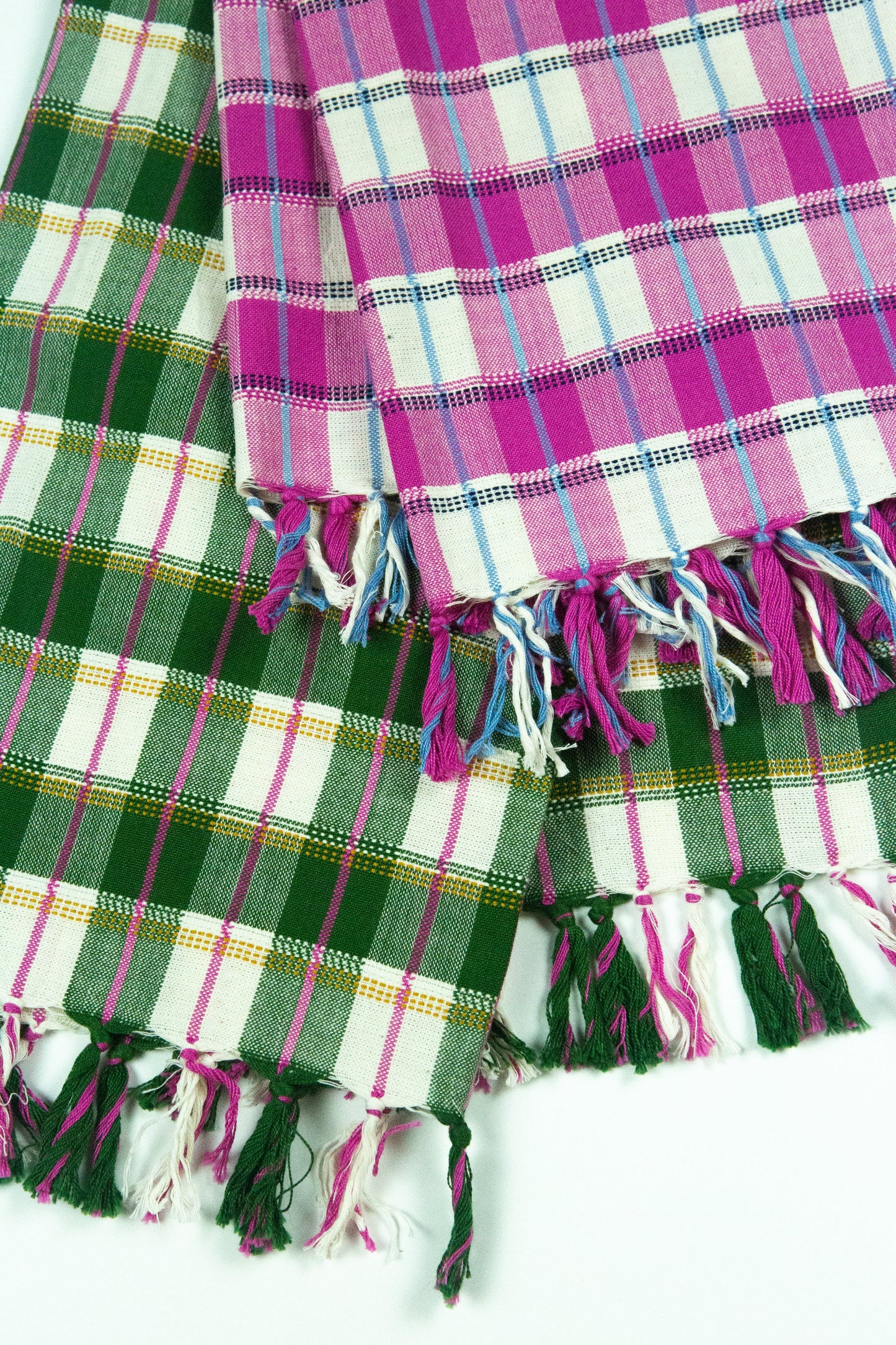 San Andres Gingham Pink & White Kitchen Towel