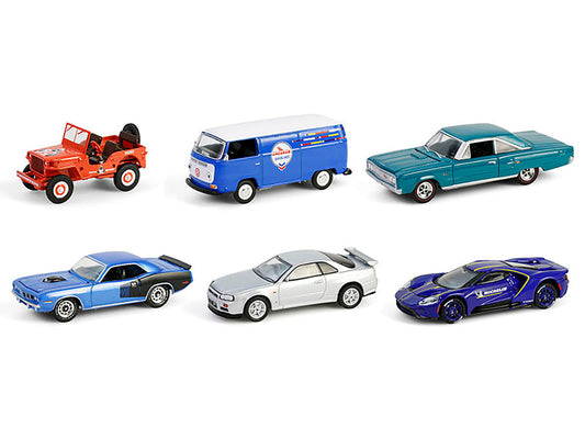 "Anniversary Collection" Set of 6 pieces Series 17 1/64 Diecast Model Cars by Greenlight