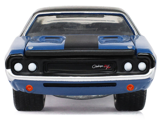 1970 Dodge Challenger Blue with Black Top "America 250 Edition" "Anniversary Collection" Series 18 1/64 Diecast Model Car by Greenlight