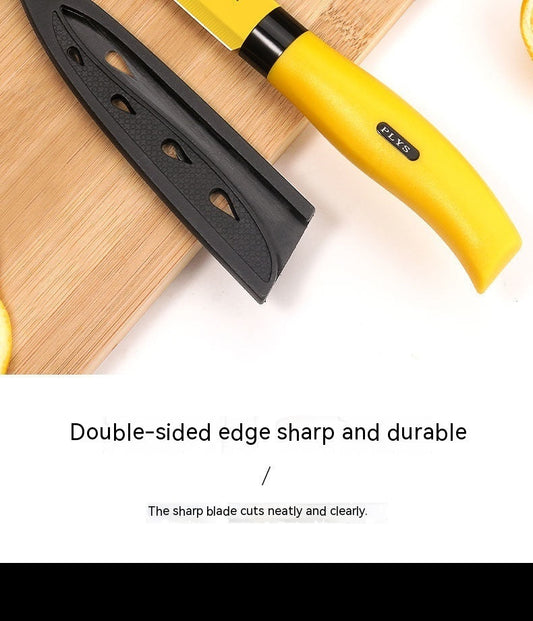 Stainless Steel Yellow Household Fruit Cutting Machine Kitchen Peel Knife Melon Portable