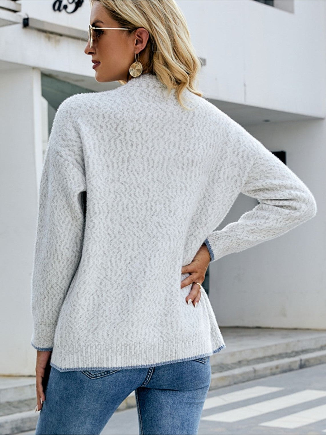 Women Button Down V-Neck Cardigan with Pockets