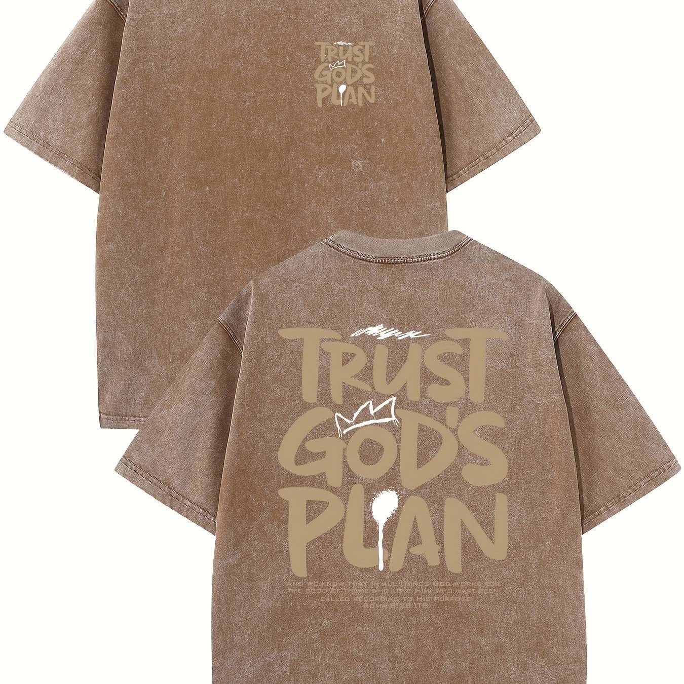 Retro Washed High Quality Cotton Pattern T-shirt