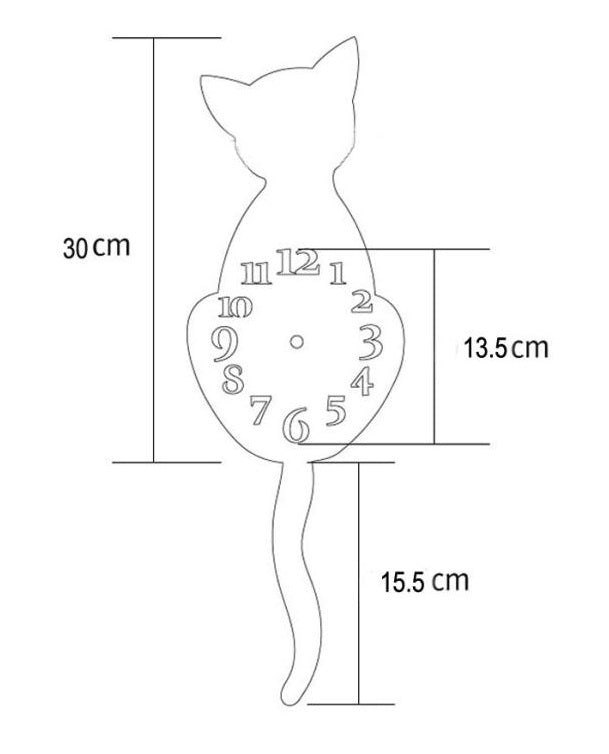 Fashionable living room creative swing wall clock
