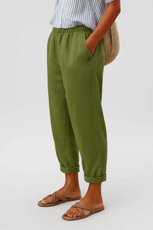 Womens Casual Pants With Digital 3D-printed Buttons