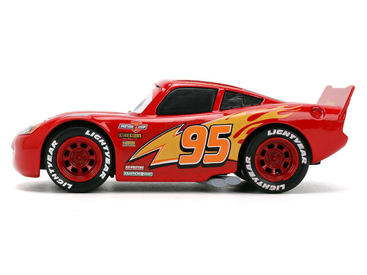 Lightning McQueen #95 Red "Cars" (2006) Movie "Hollywood Rides" Series 1/32 Diecast Model Car by Jada