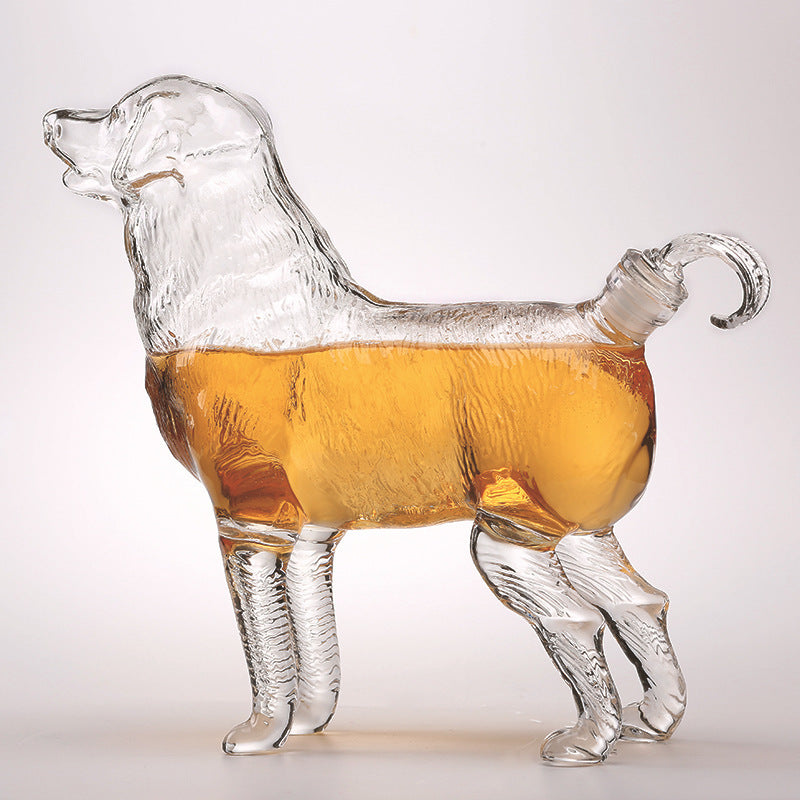 Manufacturers Produce Glass Craft Wine Bottles Chinese Zodiac Dog Bubble Wine Bottles
