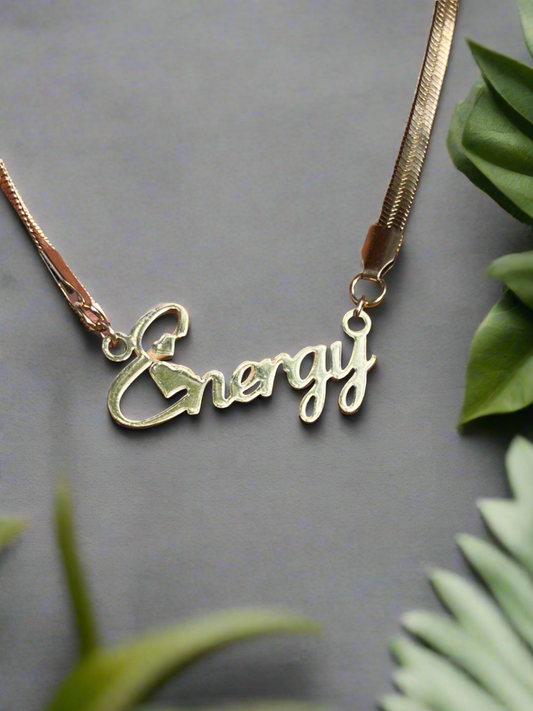 Custom Stainless Steel Energy Necklace