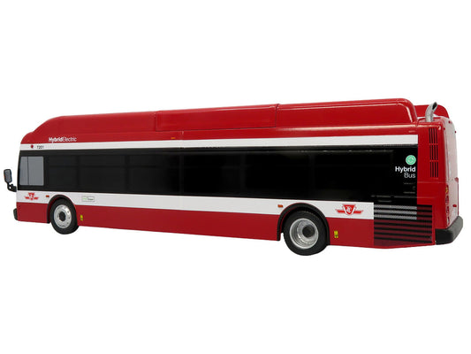 New Flyer Xcelsior Transit Bus Bank "TTC ā Toronto Transit Commission" Red and White "The Bus & Motorcoach Collection" Limited Edition to 504 Pieces Worldwide 1/43 Model by Iconic Replicas