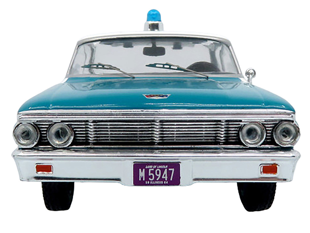 1964 Ford Galaxie 500 Police Car "Chicago Police Department" Blue and White "Five0" Series Limited Edition to 504 pieces Worldwide 1/43 Diecast Model by Iconic Replicas