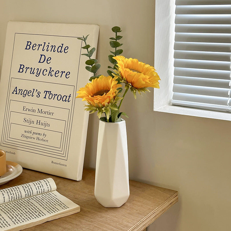 Tulip Vase Creative Living Room Flower Arrangement White Flower Device