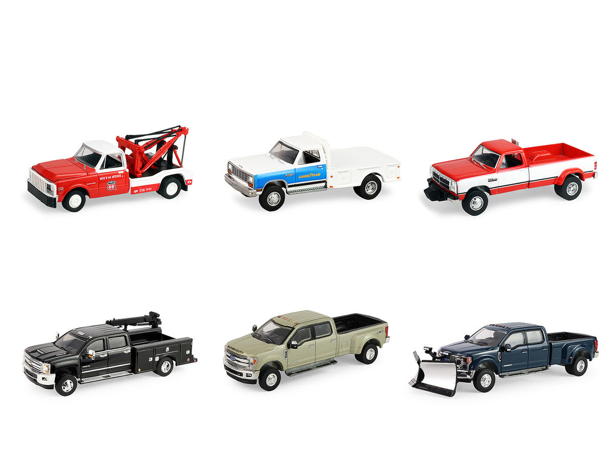 "Dually Drivers" Series 17 Set of 6 pieces 1/64 Diecast Model Cars by Greenlight