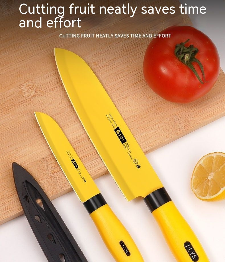 Stainless Steel Yellow Household Fruit Cutting Machine Kitchen Peel Knife Melon Portable