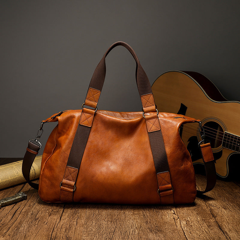 Layer Cowhide Shoulder Bag Handbag