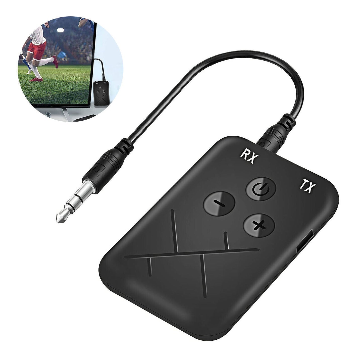 Wireless 2-in-1 Bluetooth 5.0 Receiver Transmitter Adapter Audio 3.5mm Jack Aux