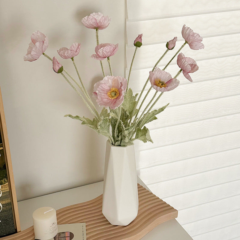 Tulip Vase Creative Living Room Flower Arrangement White Flower Device