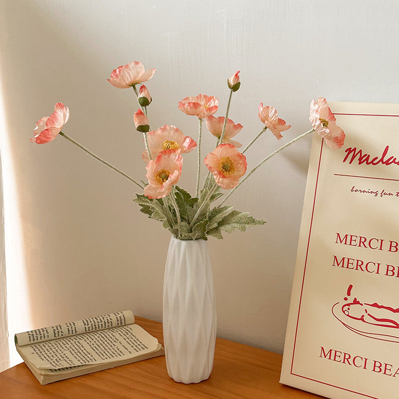 Tulip Vase Creative Living Room Flower Arrangement White Flower Device