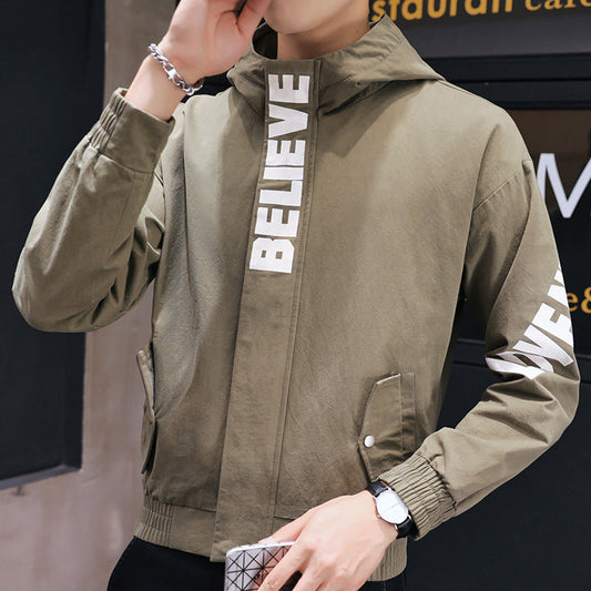 Men's Hooded Casual Work Jacket