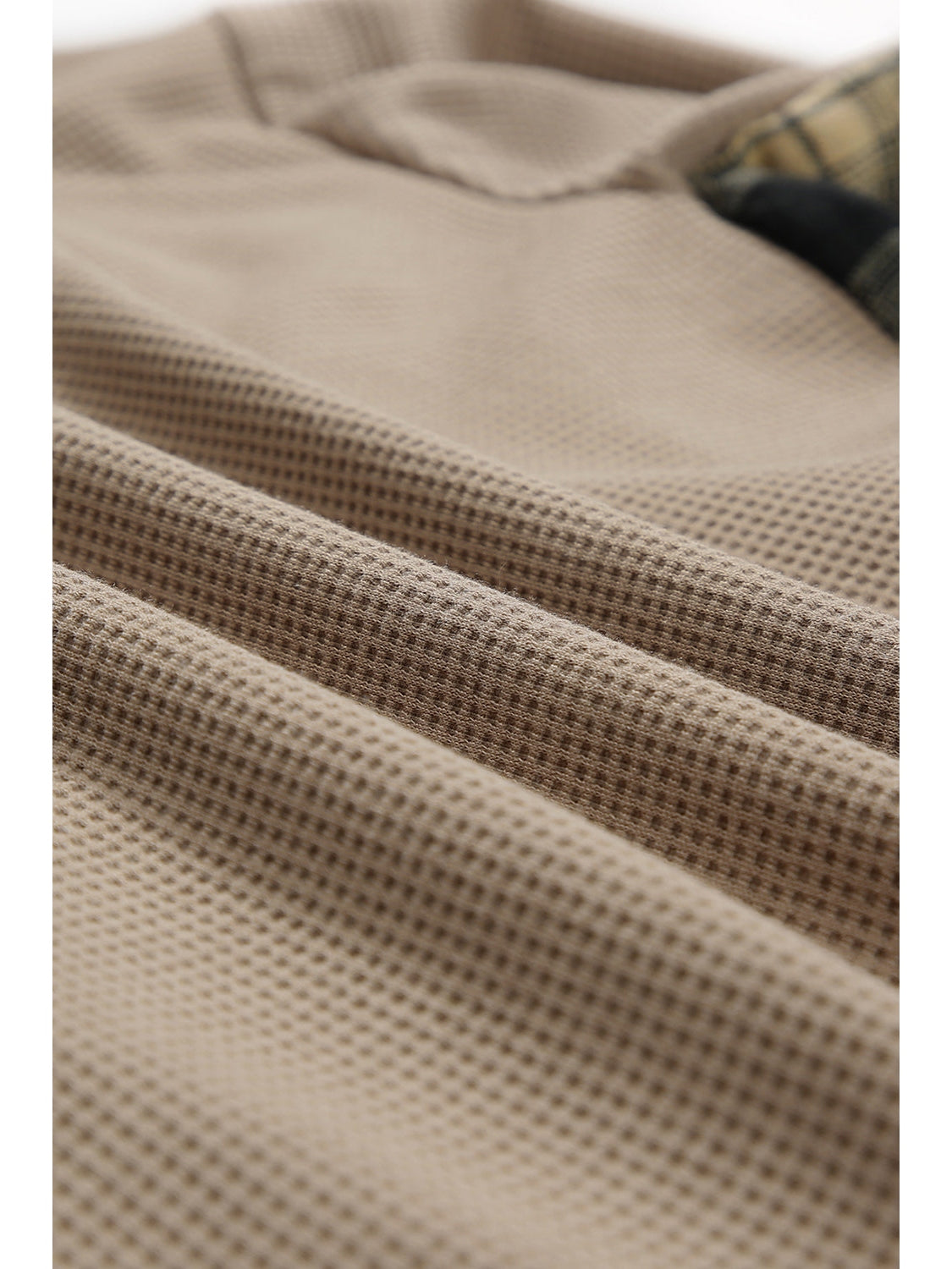 Plaid Button Down Collared Jacket