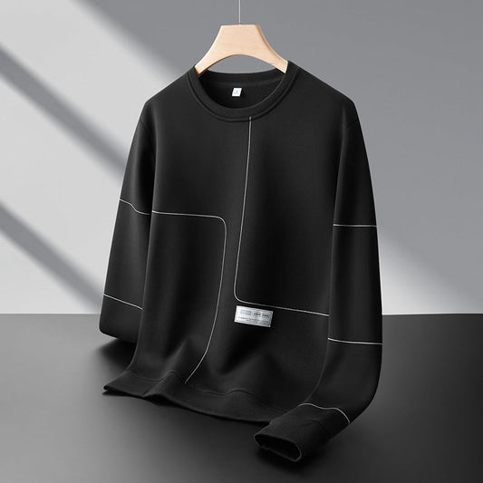 Men's Loose Round Neck Casual Versatile Pullover Sweatshirt