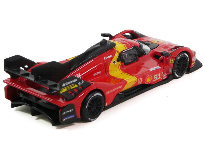Ferrari 499P #51 James Calado - Antonio Giovinazzi - Alessandro Pier Guidi "Ferrari AF Corse" Winner "24 Hours of Le Mans" (2023) 1/64 Diecast Model Car by Polistil