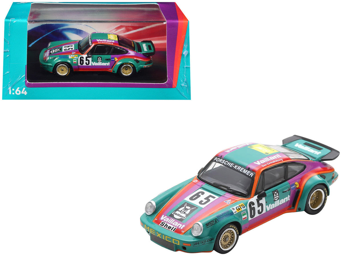 Porsche 911 Carrera RSR #65 Juan Carlos Bolanos - Andres Contreras - Billy Sprowls "Porsche Kremer Racing Team" "24 Hours of Le Mans" (1975) 1/64 Model Car by Spark