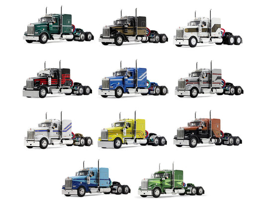 Kenworth W900 Legacy Edition Set of 11 pieces Limited Edition to 1000 pieces Worldwide 1/64 Diecast Model by DCP/First Gear