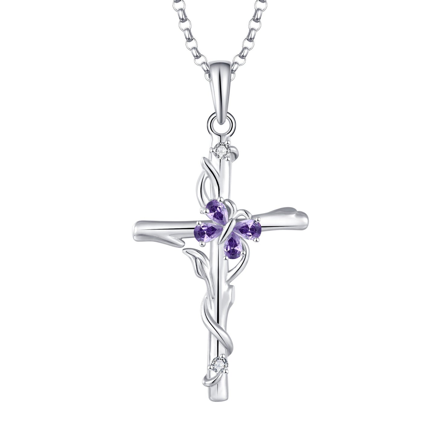 Cross Necklace Sterling Silver