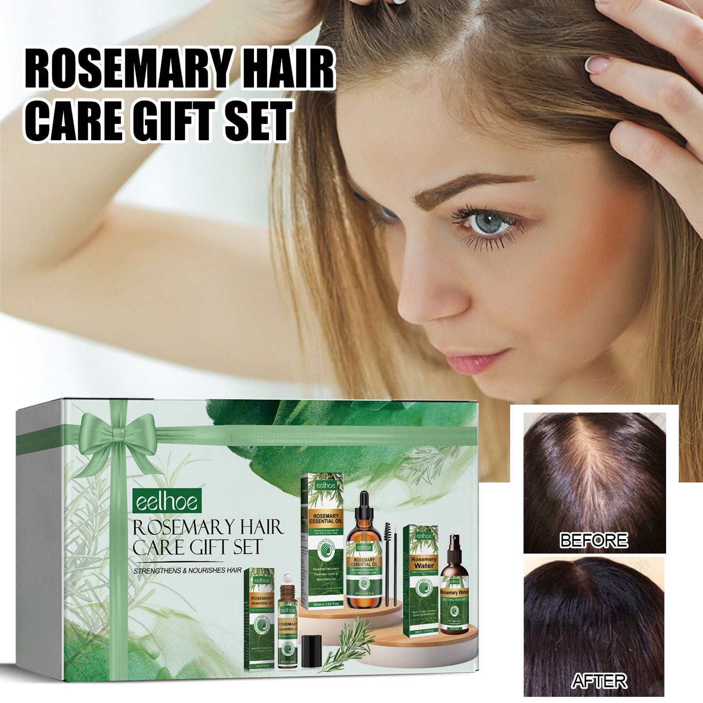 Rosemary Hair Care Gift Set 3 Boxes