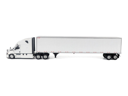 2025 Freightliner Cascadia Gen-5 Sleeper Cab Truck White with Great Dane Champion 53ft Dry Cargo Trailer "Transport Series" 1/50 Diecast Model by Diecast Masters