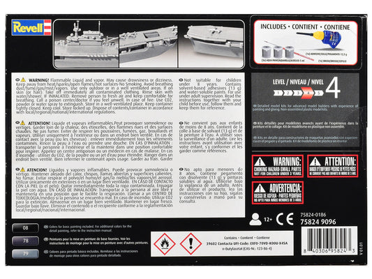 Level 4 Model Kit U.S.S. Enterprise CV-6 Aircraft Carrier All-Included Kit 1/1200 Scale Model by Revell
